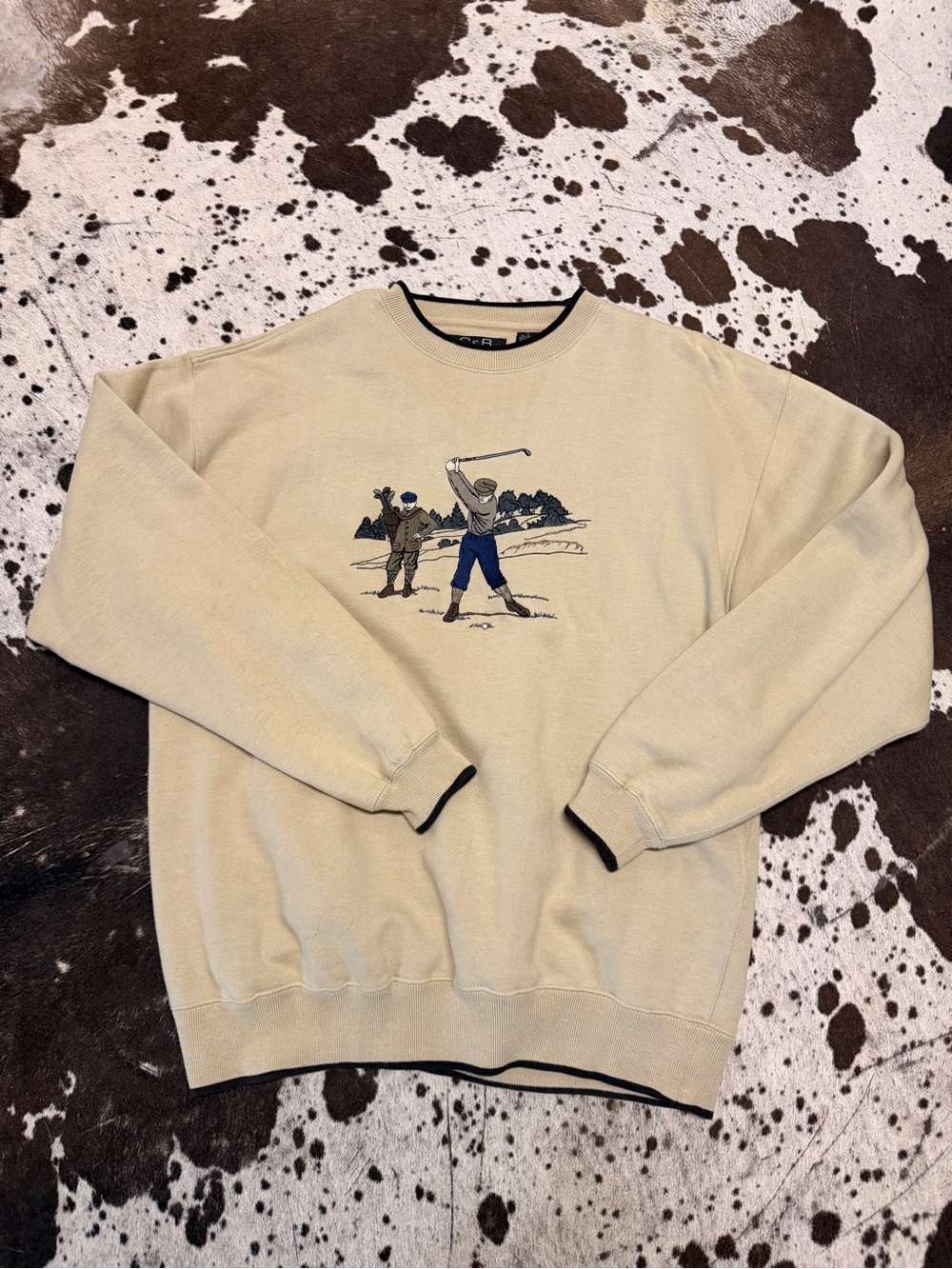 Vintage C&B Embroidered Gold Pulliver